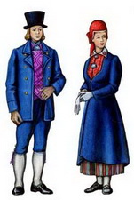 Эстонцы. Традиционная одежда.