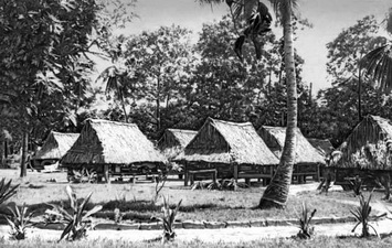 Микронезийцы. Тунгаруанская деревня.
