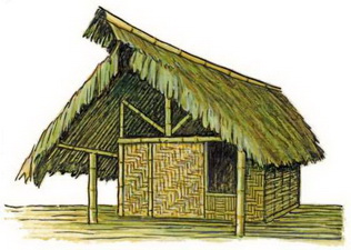 Нага. Традиционное жилище. Дом зажиточного крестьянина.