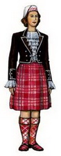 Шотландцы. Традиционный (гэльский) костюм.